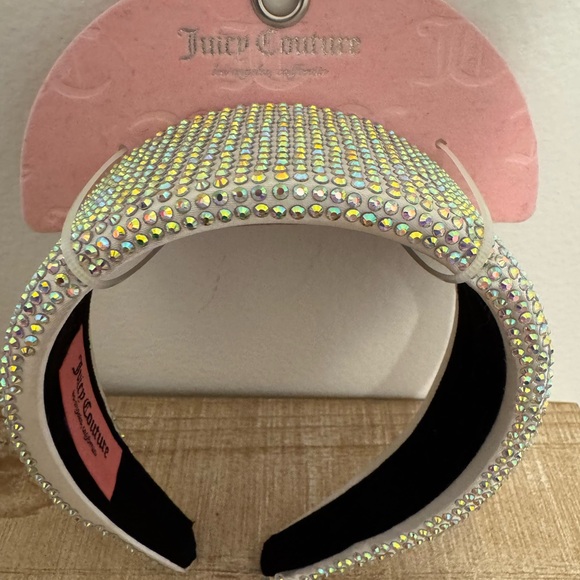 Juicy Couture Crystal Embellished Headband - Silver - Picture 1 of 4